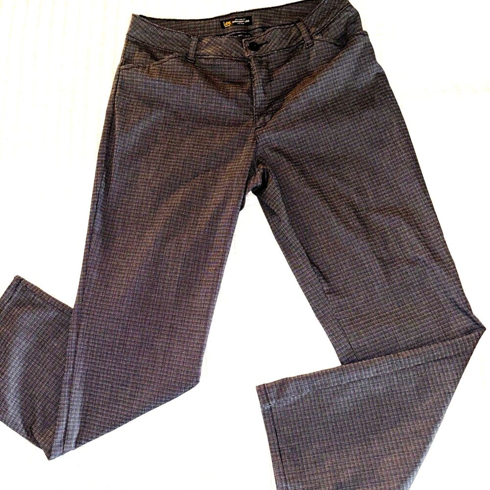 Lee Effortless Wash & Wear Women’s Relaxed Fit Straight Leg Pants 10 Petite